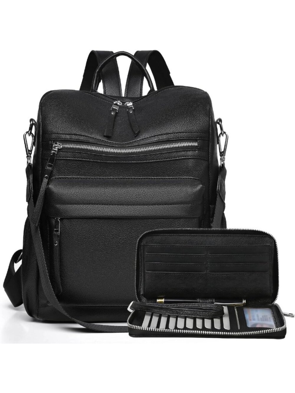 Stylish Women's Leather Backpack Purse | Travel Shoulder Bag for Everyday Use